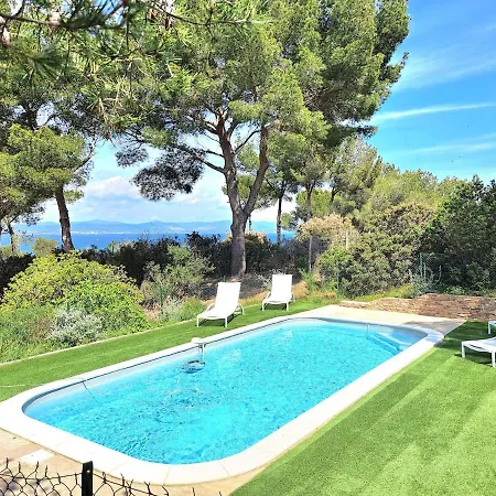 ヴィラ Bastide Presqu Ile De Giens Superbe Vue Piscine