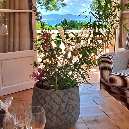 ヴィラ Bastide Presqu Ile De Giens Superbe Vue Piscine イエール